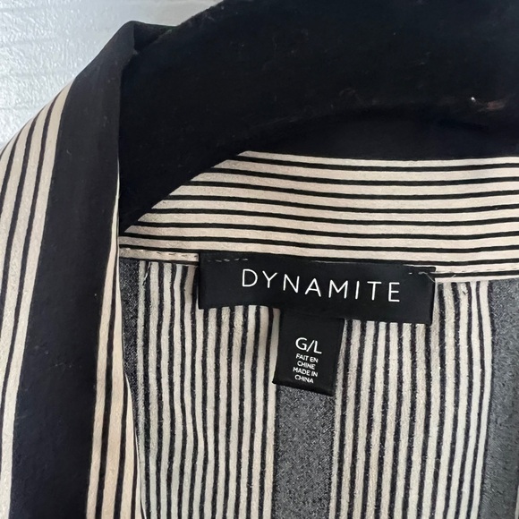 Striped Button-Up Shirt Dynamite - Picture 3 of 4